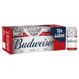 Budweiser 10 x 440ml cans